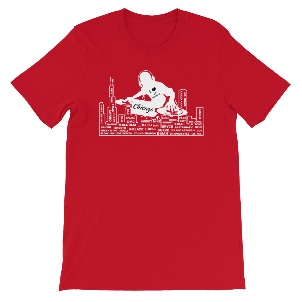 Chicago skate dj's and producer shirt (various colors)